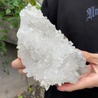 2 8lb Natural Clear White Crystal Quartz Cluster Point Specimen Mineral  Healing