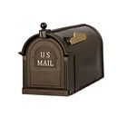 Bronze Post Mount Mailbox  Large  Keeps Mail Dry  Heavy Duty For Rural