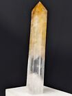 Golden Healer Tower Point Crystal Quartz Large Big Tall Chakra Gemstone