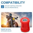 Polyurethane Handlebar Riser Bushings For Harley Softail Sportster Dyna Fxr Red