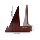 Wooden Championship Belt Display Stand  Triangle Boxing Belt Buckles Holder     
