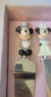 Vintage Disney Store Mickey   Minnie Mouse Wedding Cake Server   Knife Set 