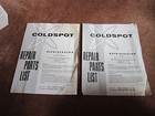 Vtg Coldspot Refrigerator Sears Repair Parts Lists Blow Up Diagrams Lots Info