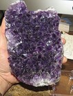 Large  Amethyst Crystal Cluster  Geode Cathedral F  Uruguay  Acrylic Stand