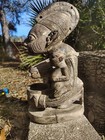 Yoruba Tribal Maternity Offering Figure With Bowl