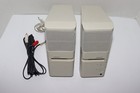 Bose Media Mate Computer Personal Stereo Speakers White Beige Tested Works