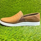 Kuru Roam Atla Womens Size 8 5 Brown White Casual Walking Leather Slip-on Shoes