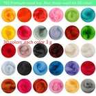 Needle Wool Felting Tools Kit Colorful Wool Roving  5g color  Set For Beginners