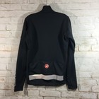 Castelli Cycling Jacket Men Size Lg Black Gray 3 Pocket Full Zip