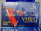 2 Pack Sony Premium Vhs-c 30 Min Camcorder Videocassette Tapes  Japan New Sealed