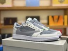 New Men Travis Sc0tt X Jordan 1 Low White Grey Size Us 7-12