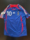 Adidas Zidane Retro  10 2006-2007 France Home Shirt Size Medium Soccer Jersey