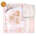 3 Piece Baby Crib Bedding Set For Girls - Newborn  Infant   Toddler Nursery B   