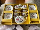 Porcelain 13 Piece Tea Set Toy Made In Japan Original Box Rare Pattern Vintage