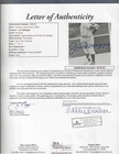 Joe Dimaggio New York Yankees Baseball Autographed Brace 4x6 Photo Jsa Letter