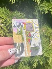 Mixed Media Collage Aceo   Original Art 2 5x3 5  Vintage Playing Card