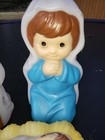 Vintage Empire Nativity Set Blow Molds  3 Piece Set  child Theme  No Lights