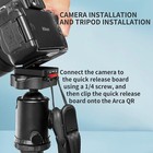 Camera Quick Release Plate Shoulder Strap Mount For Tripod Dslr 1 4 -3 8 