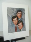 Tv Guide Cover Portrait 1985 News Tom Brokaw Dan Rather Peter Jennings Amsel