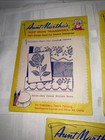 Vintage Lot Of 3 Aunt Martha s Hot Iron Transfers Embroidery Craft Patterns
