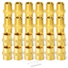 Pcs Metals Brass Pipe Fitting  Hex Nipple Brass Hex 1 4  Npt    Brass    12