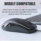 Usb 2 0 Optical Wired Scroll Wheel Mouse Pc Laptop Notebook Desktop Black Mice