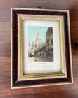 Group Of 7 Vintage Miniature Prints  Signed  Paris Scenes  Bought In 1945