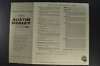 1960 Austin-healey 3000 Roadster Sales Brochure Sheet Excellent Original 60