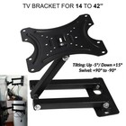 Tilt Tv Wall Bracket Mount Slim Swivel Plasma Lcd Led For 14 23 26 32 37 40 42tv