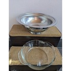 Vtg Kromex Serving Dish Mcm Mid Century Modern Chrome   Gold Accents Atomic Age