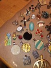 Large Lot Of Vintage To Modern Pendants Some Murano Glass