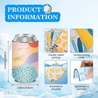 12 Pack Summer Can Cooler Sleeve Insulated Standard  12oz Standard
