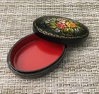 Russian Enamel Hand Painted Trinket Box