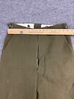 Vintage M1951 Field Trousers Men s Long Small Green Wool Og Korean War Usa