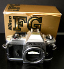 Excellent Nikon Fg 35mm Slr Film Camera Body Light Meter Works Clean Viewfinder 
