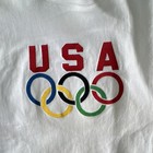 Champion Reverse Weave Men s Xl White Crewneck Pullover Usa Olympics Sweatshirt