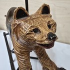 Vintage Carved Wood And Metal Bear Rocking Horse Home Decor Nursery Art 