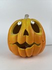 Trendmaster Halloween Jack-o-lantern Foam Blow Mold Lighted Pumpkin 1995 Vtg