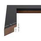 Craig Frames Bauhaus 125  1 25  Wide Modern Satin Black Picture Frame With A Mat