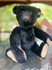 Mohair Steiff Black Bear 1907 Replica 0173 40   713 1988 Germany Mint Rare Vtg