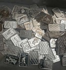 Pure  999 Fine Silver Bars  x5  Bullion Estate Lot   Vials Gold Flakes 24k Coin