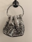 Silver Crystal Mini Bucket Bag     Jimmy Choo Inspired     Rhinestone Evening Purse