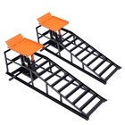 2x Heavy Duty Auto Car Truck Service Ramps Lifts Hydraulic Lift 5 Ton Jack Usa