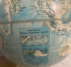 Vintage Rand Mcnally World Portrait Globe Soviet Union With Metal Base Vgc Rare