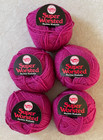 Lot 5 Skeins Kfi Knitting Fever Super Worsted Machine Washable Wool Vintage Yarn