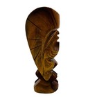 Vintage Hawaiian  milo Wood  of Sacred Polynesian Tiki Idol Hand Carved 6    Stamped