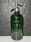 Vintage Emerald Green Seltzer Bottle Abc Co Reading Pa Czech Glass Stunning 