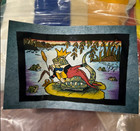 Vintage Jane Mcgown Flynn Burgess Frog 860 Rug Hooking Pattern   Wool Kit Burlap