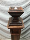 Antique Decorative Hardwood Mission Tavern Newel Post 6x55 Vtg Old 1161-25b