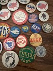 Vintage Political Campaign Pin Button Lot Reagan Bush Clinton Perot Obama Nader